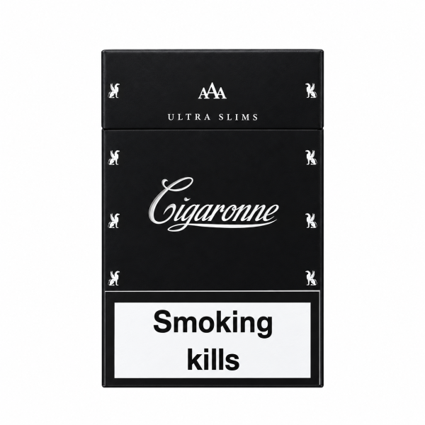 Cigaronne Ultra Slims Black 4mg Carton