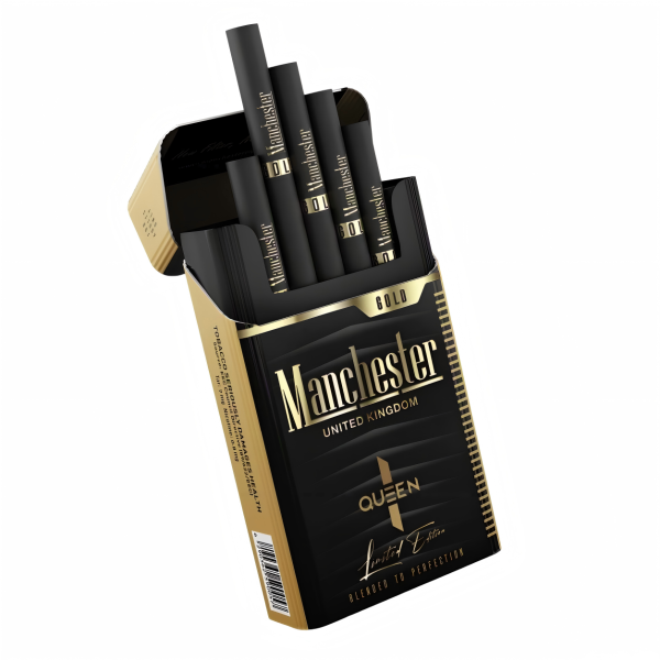 Manchester Queen Tube Filter Black Gold 7mg Carton Manchester Queen Tube Filter Black Gold 7mg Carton