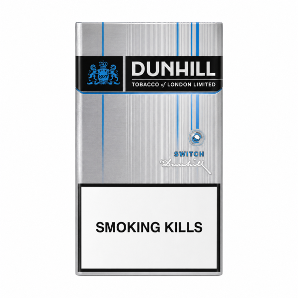 Dunhill Switch Silver Blue 8mg Carton Dunhill Switch Silver Blue 8mg Carton